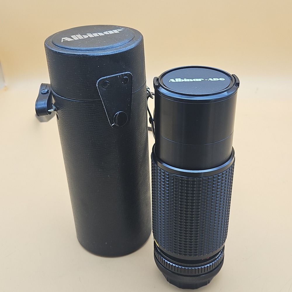 Albinar ADG 75-300mm Telephoto Zoom Lens f/5.6 Canon Mount W/ Carrying Case